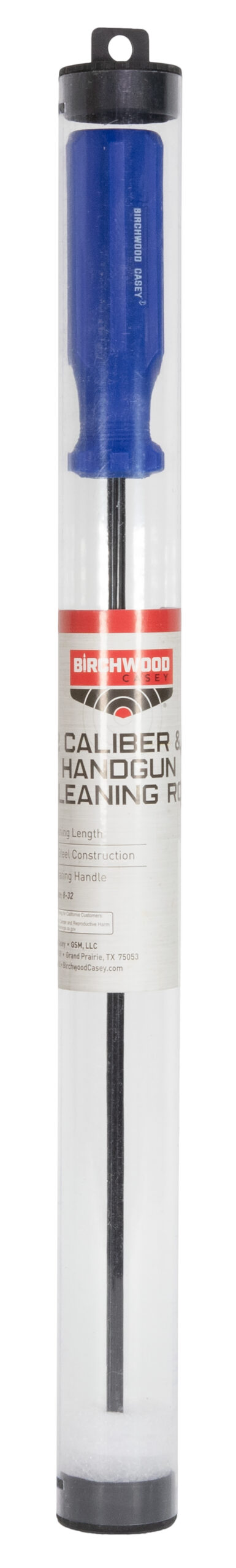 Birchwood Casey 41409 Cleaning Rod  Steel 22 Cal Handgun Firearm 12″ Long Includes Reusable Storage Tube
