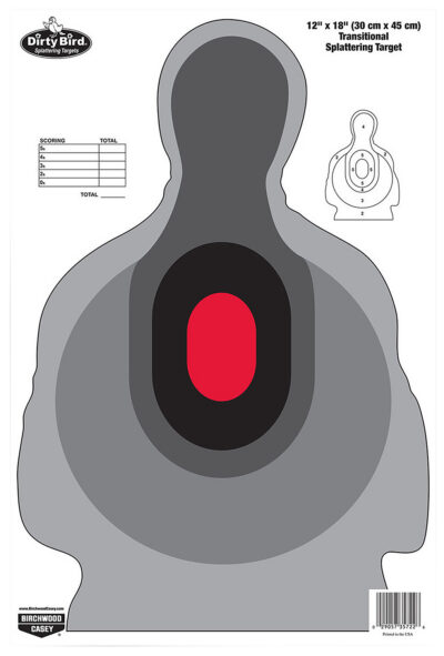 Birchwood Casey 35727 Dirty Bird  Silhouette Tagboard Target 12″ x 18″ 8 Per Pkg