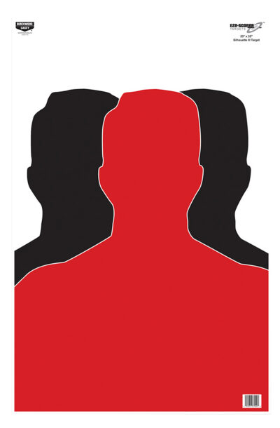 Birchwood Casey 37042 EZE-Scorer  Silhouette Paper Target 23″ x 35″ 100 Per Pkg