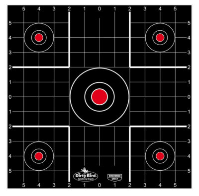 Birchwood Casey 35270 Dirty Bird  Bullseye Tagboard Target 12″ 100 Per Pkg