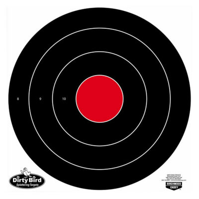 Birchwood Casey 35181 Dirty Bird  Bullseye Tagboard Target 17.25″ 100 Per Pkg