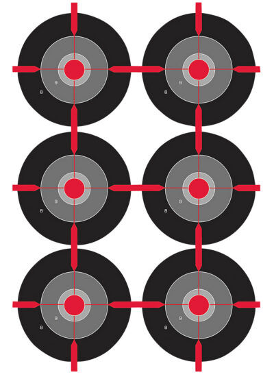 Birchwood Casey 35703 Dirty Bird  Bullseye Tagboard Target 12″ x 18″ 100 Per Pkg