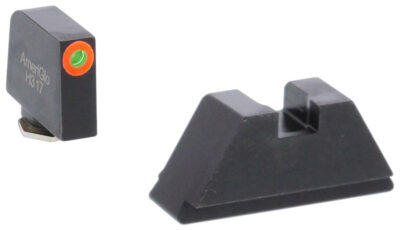 XL TALL SUPPRESSOR SET FOR GLOCK (17-41) GREEN TRIT ORANGE FRONT
