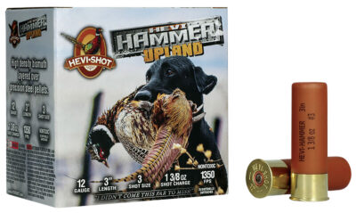 HEVI-Shot HS29113 HEVI-Hammer Upland 12Gauge 3″ 1 3/8oz Steel/Bismuth 3Shot 25 Per Box/10 Case