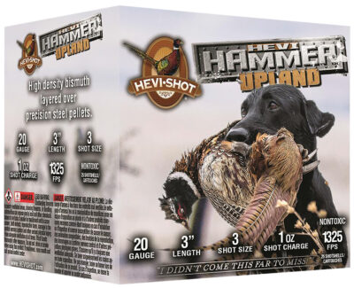 HEVI-Shot HS29213 HEVI-Hammer Upland 20Gauge 3″ 1oz Steel/Bismuth 3Shot 25 Per Box/10 Case