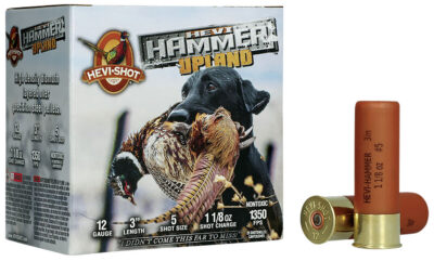 HEVI-Shot HS29125 HEVI-Hammer Upland 12Gauge 3″ 1 1/8oz Steel/Bismuth 5Shot 25 Per Box/10 Case
