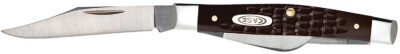 Case 00106 Stockman  Medium 2.42″/1.58″/1.57″ Folding Clip/Sheepsfoot/Pen Plain As-Ground Tru-Sharp SS Blade, Brown Jigged Synthetic Handle