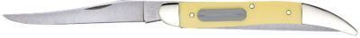 Case 00120 Fishing  3.40″ Folding Clip/Fish Scaler Plain/Serrated Tumble Polish Tru-Sharp SS Blade/ Yellow Synthetic Handle