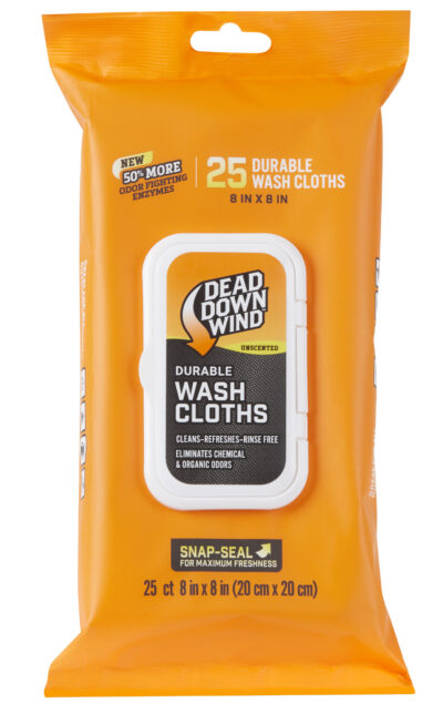 Dead Down Wind 1355 Wash Cloths Value Pack 8″ X 8″ Unscented 25 Count