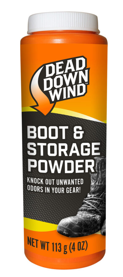 Dead Down Wind 1215N Boot Powder  Odor Eliminator Unscented Scent Cornstarch/Talc 4 oz