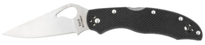 Spyderco BY01GP2 Byrd Harrier 2 3.39″ Folding Clip Point Plain 8Cr13MoV SS Blade Black  Textured G10 Handle Includes Pocket Clip