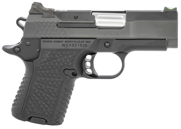 Wilson Combat SFX9 Subcompact 9mm Luger 3.25" 10+1 15+1 Black Black Stainless Steel Slide Black G10 Grip