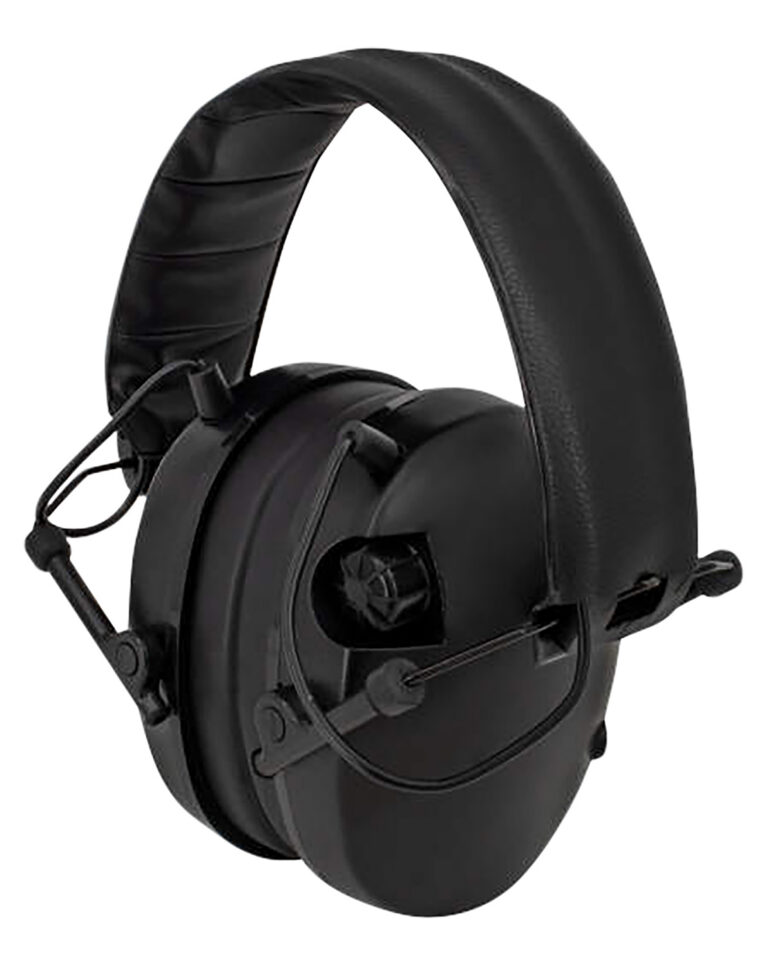 Radians 230EHP 230-EHP Slim Electronic Muff 23 dB Over the Head Black Adult 1 Pair