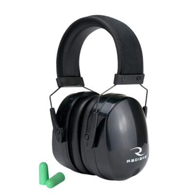 Ear Muff Black with 2 pair free plugs NRR 38