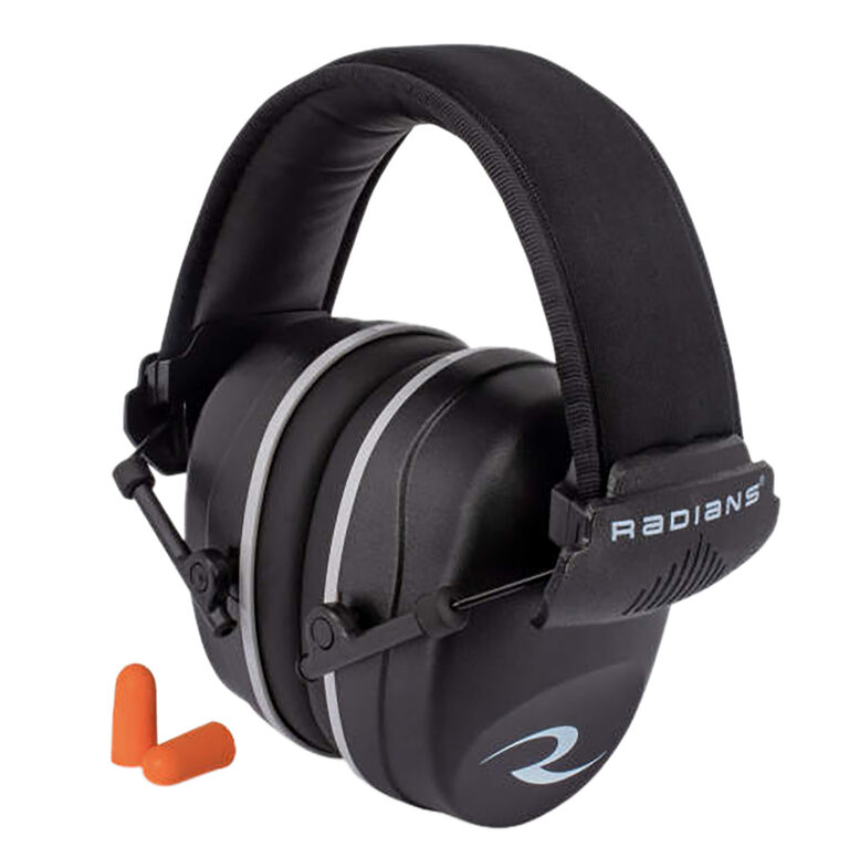 Radians R2500 Passive Muffs Plus 2 pr Plugs RADIANS R2500 PASSIVE MUFFS PLUS 2 PR PLUGS