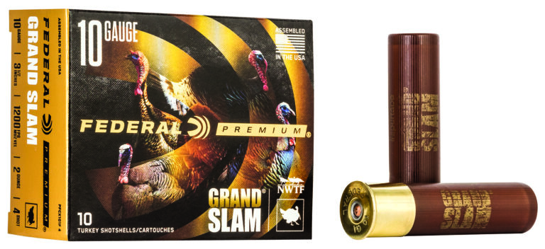 Federal Premium Grandslam Shotgun Ammo 10 ga. 3.5 in. 2 oz. 5 Shot 10 rd.
