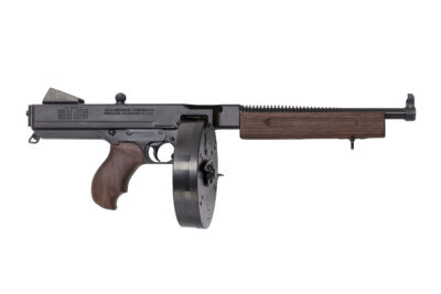Thompson TA510D 1927A-1 Deluxe 45 ACP Caliber with 10.50″ Barrel, 10+1 Capacity (Drum), Blued Metal Finish, Walnut Grip Right Hand