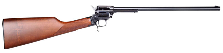 Heritage Mfg BR226B16 Rough Rider Rancher 22 LR 6rd 16.12" Black Steel Barrel, Black Oxide Aluminum Alloy Frame w/ Walnut Fixed Stock Right Hand