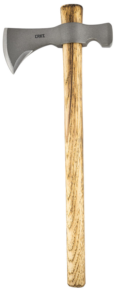 CRKT 2730 Woods Chogan T-Hawk 3.50″ Blade 1055 Carbon Steel Blade Tennessee Hickory Handle 19″ Long Tomahawk w/Hammer