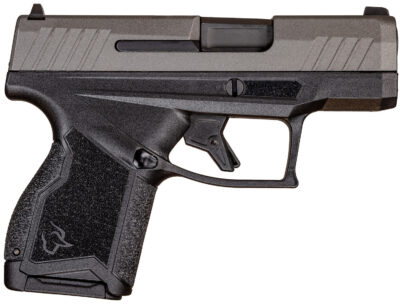 Taurus 1-GX4M93C GX4 Micro-Compact 9mm Luger Caliber with 3.06″ Barrel, 11+1 Capacity, Black Finish Frame, Serrated Tungsten Gray Cerakote Steel Slide &  Interchangeable Backstrap Grip Includes 2 Mags