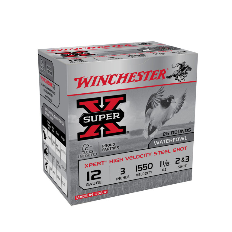 XPERT WATERFOWL 12 GAUGE 3'' #2/#3 SHOT SHOTGUN AMMO XPERT WATERFOWL 12 GAUGE 3'' 1-1/8OZ #2/#3 SHOT DUPLEX 25/BOX