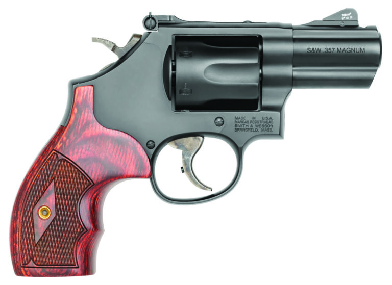 Smith & Wesson 13323 Model 19 Performance Center Carry Comp 357 Mag or 38 S&W Spl +P Blued Carbon Steel 2.50" PowerPort  Barrel, 6rd Cylinder & K-Frame, Tritium Front Night Sight, Custom Wood Grip