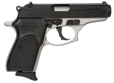 Bersa T380DT8 Thunder  Micro-Compact Frame 380 ACP 8+1, 3.50″ Steel Barrel, Matte Black Serrated Steel Slide, Satin Nickel Aluminum Frame