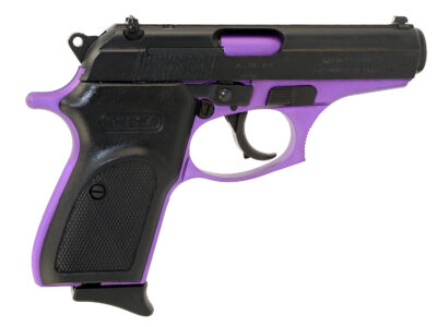 Bersa T380PRP8 Thunder  Micro-Compact Frame 380 ACP 8+1, 3.50″ Purple Cerakote Steel Barrel, Matte Black Serrated Steel Slide, Purple Cerakote Aluminum Frame