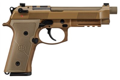 Beretta USA JS92M9A4G M9A4  9mm Luger 5.10″ Threaded Barrel 10+1, Flat Dark Earth Cerakote Polymer Frame, Serrated Steel Optic Cut Slide, Polymer Grip & Decocker Safety