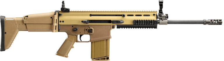 FN 986412 SCAR 17s NRCH 7.62x51mm NATO 16.25" Barrel 10+1, Flat Dark Earth Anodized Receiver, Flat Dark Earth Telescoping Side-Folding Stock With Adjustable Cheekpiece, Optics Ready