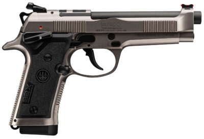 Beretta USA J92XRD21 92X Performance Defensive Full Size Frame 9mm Luger 15+1, 4.90″ Black Barrel, Gray Nistan Optic Ready/Serrated Steel Slide & Frame w/Beavertail