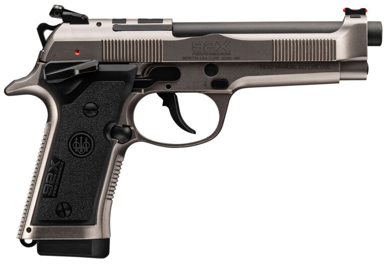 Beretta USA J92XRD21 92X Performance Defensive Full Size Frame 9mm Luger 15+1, 4.90" Black Barrel, Gray Nistan Optic Ready/Serrated Steel Slide & Frame w/Beavertail