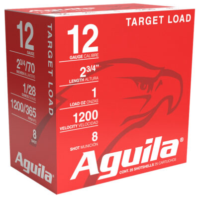 Aguila Target Shotgun Load 12 ga. 2.75 in. 1 oz. 1200 FPS 8 Shot 25 rd.