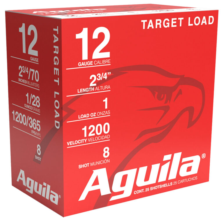 Aguila Target Shotgun Load 12 ga. 2.75 in. 1 oz. 1200 FPS 8 Shot 25 rd.