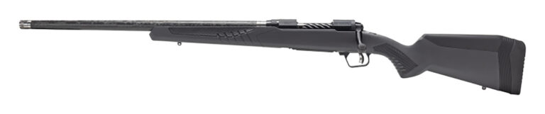 Savage Arms 57716 110 UltraLite Full Size 270 Win 4+1 22" Carbon Fiber Threaded Barrel, Black Melonite Drilled & Tapped Stainless Steel Receiver, Adj AccuStock Matte Gray Synthetic Stock, Left Hand