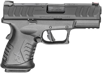 Springfield Armory XDME93810CBHCOSP XD-M Elite Compact OSP 10mm Auto 3.80″ 11+1 Black Melonite Steel Slide/Barrel with Optic Cut Black Interchangeable Backstrap Grip Includes 2 Mags