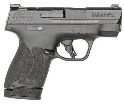 Smith & Wesson 13534 M&P Shield Plus Optic Ready Compact 9mm Luger 10+1/13+1 3.10″, Black, Optic Cut Slide, Polymer Frame, Tritium Sights (NO Thumb Safety)