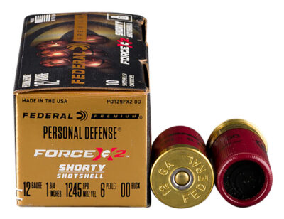 Federal PD129FX200 Premium Force X2 12Gauge 1.75″ 6Pellets 00BuckShot 10 Per Box/10 Case
