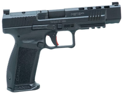 Canik HG6594N Mete SFx 9mm Luger 5.20″ 20+1,18+1 Overall Black Finish with Serrated Nitride Steel with Optic Cut Slide, Interchangeable Backstrap Grip & Picatinny Rail