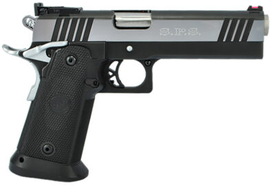 TriStar 85674 SPS Pantera 1911 9mm Luger 18+1 5″ Stainless Steel Barrel, Black Chrome Serrated Steel Slide, Black Steel Frame w/Beavertail, Black Polymer Grip, Right Hand