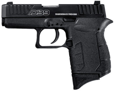 Diamondback DB0200P001 DB9 Gen4 Micro-Compact Frame 9mm Luger 6+1, 3.10″ Stainless Steel Barrel, Black Serrated Stainless Steel Slide, Black Polymer Frame w/Beavertail & Grip