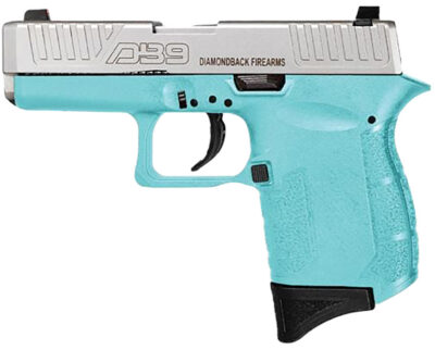 Diamondback DB0200P091 DB9 Gen4 Micro-Compact Frame 9mm Luger 6+1, 3.10″ Stainless Steel Barrel, Nickel Boron Serrated Stainless Steel Slide, Mint Polymer Frame & Grip