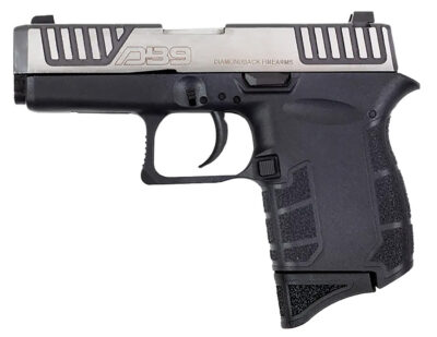 Diamondback DB0200P031 DB9 Gen4 Micro-Compact Frame 9mm Luger 6+1, 3.10″ Stainless Steel Barrel & Serrated Slide, Black Polymer Frame & Grip