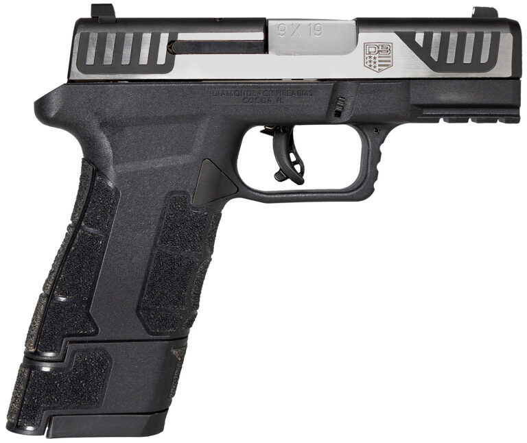 Diamondback DB0300P031 AM2  Sub-Compact Frame 9mm Luger 17+1, 3.50" Stainless Steel Barrel, Serrated Stainless Steel Slide, Black Polymer Frame w/Picatinny Rail & Polymer Grip