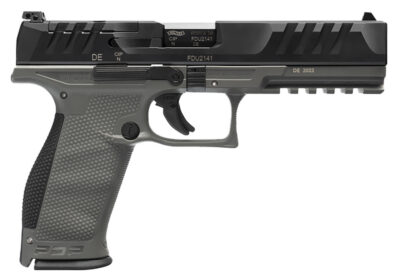 Walther Arms 2858401 PDP Optic Ready 9mm Luger 5″ 18+1 Black Steel Slide Performance Duty Textured  Polymer Grip (Full Size)