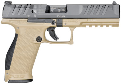 Walther Arms 2858410 PDP Optic Ready 9mm Luger 5″ 18+1 Black Steel Slide Performance Duty Textured  Polymer Grip (Full Size)