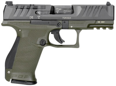 Walther Arms 2858428 PDP Compact Optic Ready 9mm Luger 4″ 15+1 Black Steel Slide Performance Duty Textured  Polymer Grip