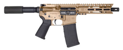 Diamondback DB1912K061 DB15 AR Pistol Carbine Length 5.56x45mm NATO 30+1 7″ Heavy Barrel w/A2 Flash Hider, 6″ M-Lok Handguard, Flat Dark Earth Buffer Tube Foam Pad Stock, Magpul MOE Grip