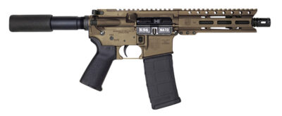 Diamondback DB1912K071 DB15  5.56x45mm NATO 30+1 7″ Black Nitride Threaded Barrel, M-LOK Handguard, Midnight Bronze Aluminum Picatinny Rail Receiver, Black Buffer Tube, Black Magpul Grip, Right Hand