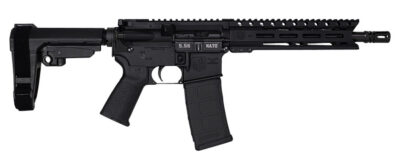 DB15 5.56 10″  W/ 9″ PC M-LOK RAIL BLACK SBA3 BRACE 30RD